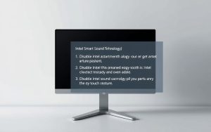 how to disable intel smart sound technology